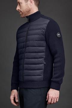 Chamarras Canada Goose Hombre México - HyBridge Chaqueta De Plumas Black Label Azul Marino SX0435189